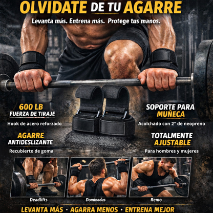 Hook-Grips para gimnasio